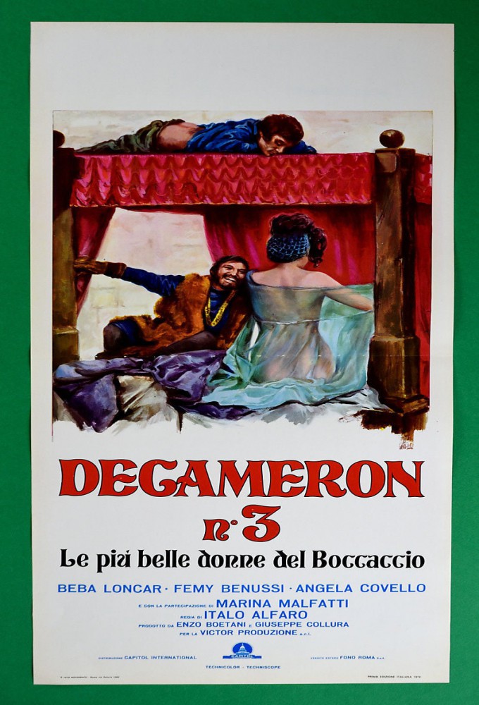 Decameron n° 3 Le più belle donne del Boccaccio