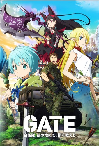 Gate: Jieitai Kanochi nite, Kaku Tatakaeri – plakat anime