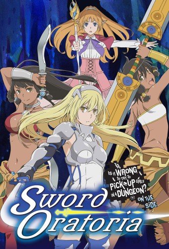 Dungeon ni Deai wo Motomeru no wa Machigatteiru Darou ka Gaiden: Sword Oratoria – plakat anime