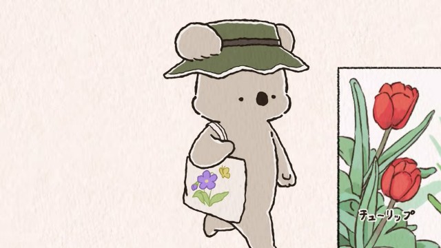 Koala Goes for a Springtime Stroll