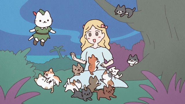 Peter Pan and Cats